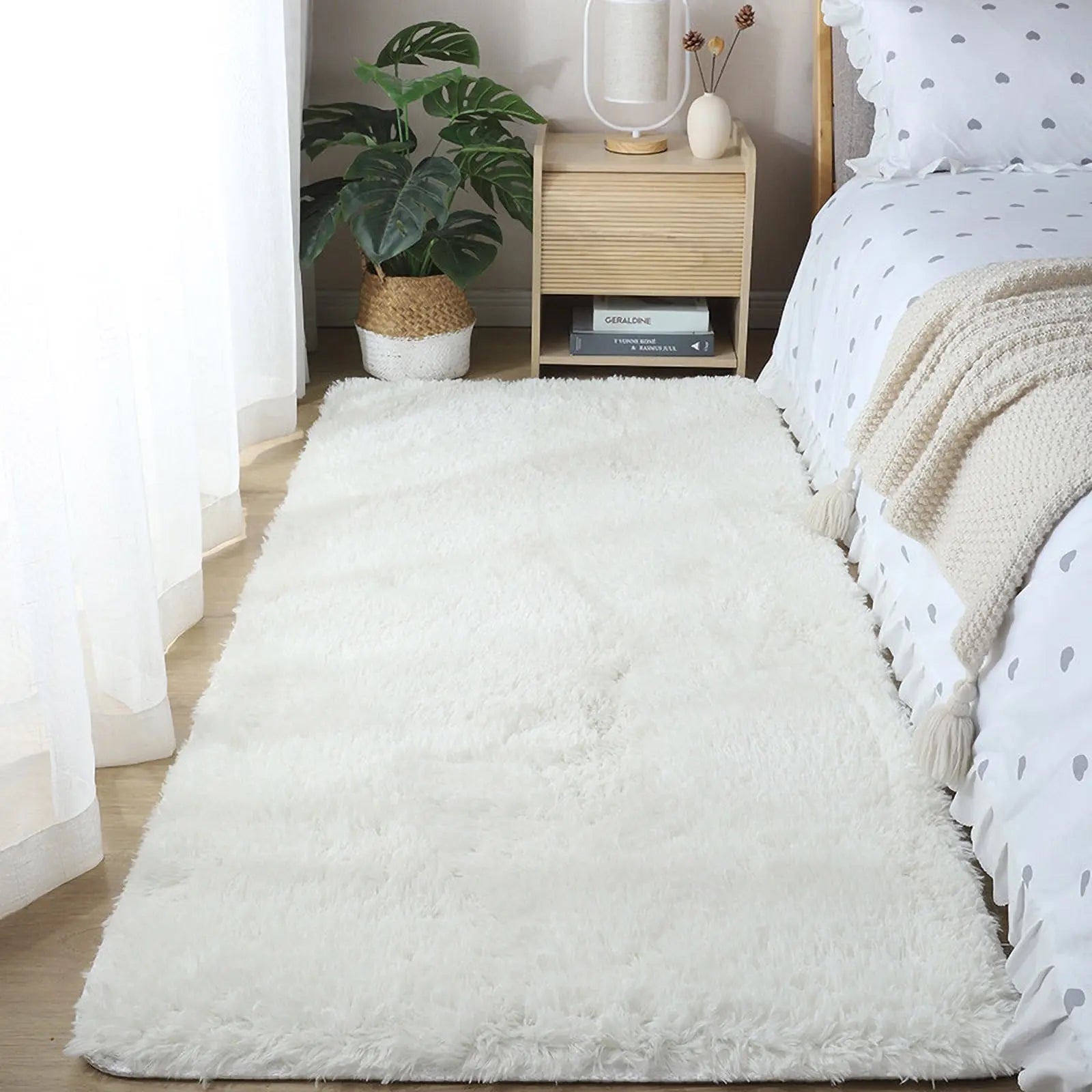 Under $20 Tyidzon Rugs for Bedroom Ultra Soft Modern Area Rug Living Room Rug, Rug Home Room Plush Carpet Decor Bedroom Rugs White Wholesale Hub