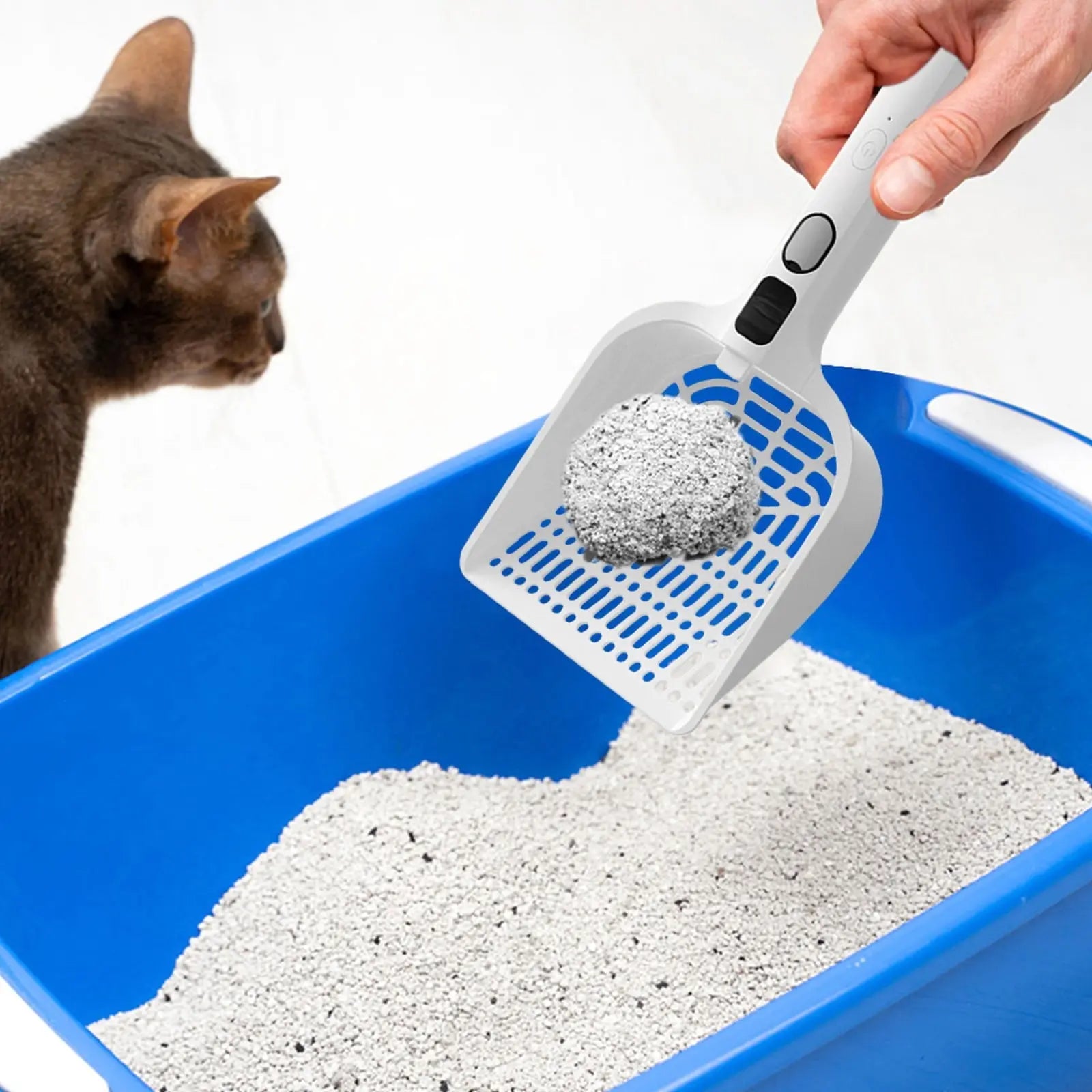 LGCASL Rechargeable Spray Deodorizing Cat Litter Scoop, Large Sized Rechargeable Spray Litter for Home Use Litter Scooping Tool White Wholesale Hub