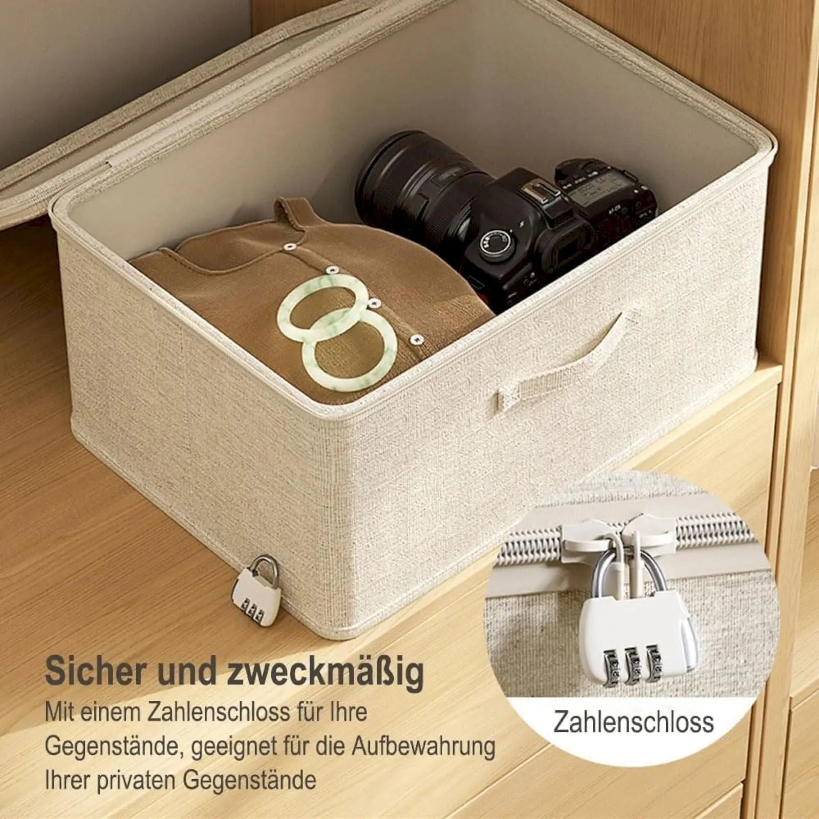 Lockable Adult Toy Bag Storage Organizer Toy Bag Storage Bins Case with Zipper Lid for Women and Men Clothes Container,(Multisize) 15.7" x 11.8" x 8.2" C Wholesale Hub