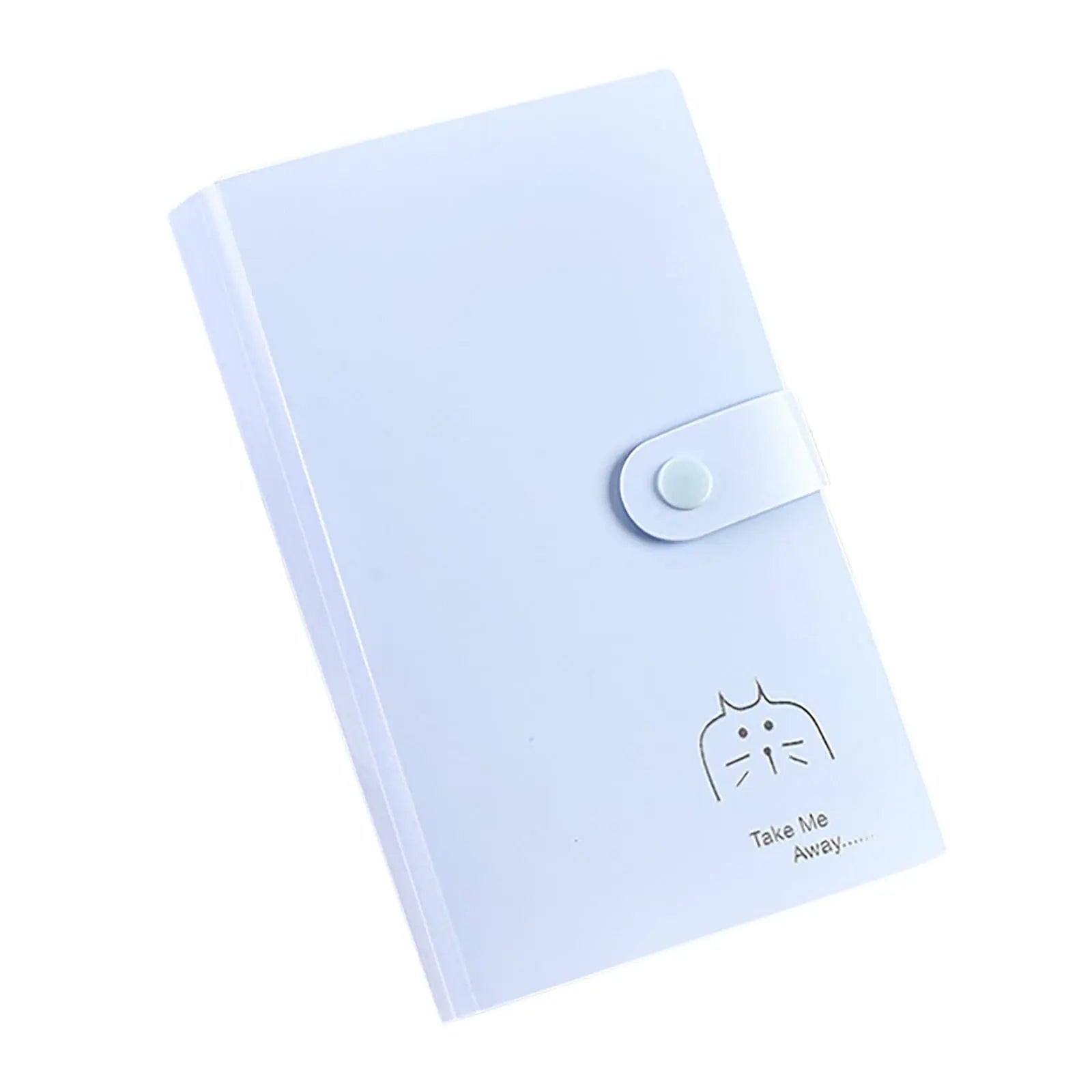 1 Pcs PP Professional Business Card Holder Organizer Book,Portable Business Card Binder- 120 Card Capacity Premium PP Folder with hard Cover, Name Card Credit Cards Binder for Men/Women(cat) cat Wholesale Hub