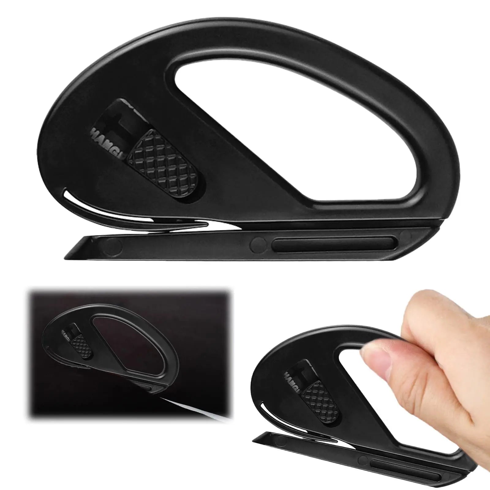 Wrapping Paper Cutter, Sliding Gift Wrap Cutter for Wrapping, Retractable Utility Knife, Paper Cutting Tool for Christmas, Holidays, and Birthdays, 1 Pcs, 3.93x2.24 3.93" x 2.24" Red Wholesale Hub