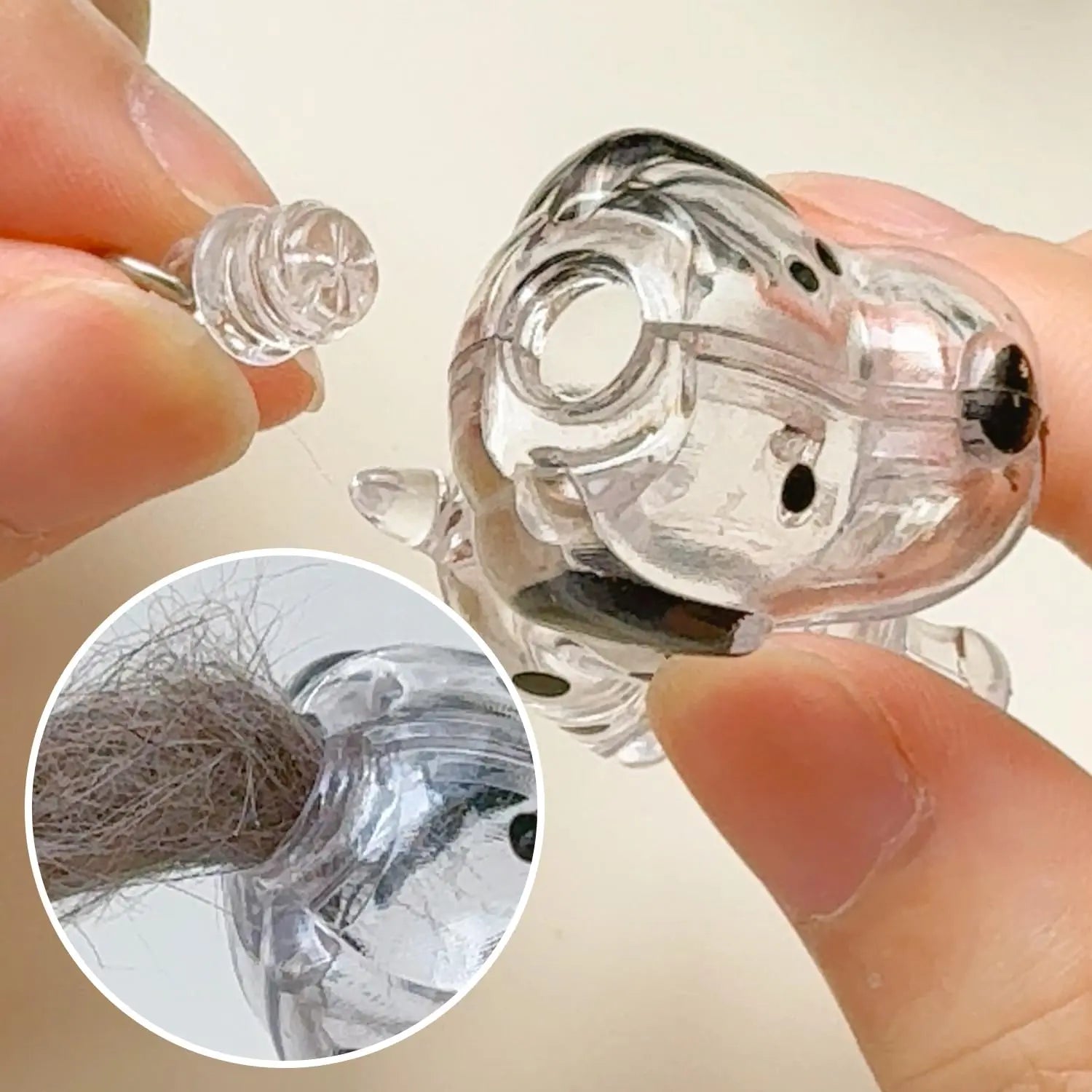 Keychain - Pet Hair - Storage Box - Pendants - Capsule Toy - Dog Hair Capsule - Memorial Pendant - Bag Keychain - Pendants - Memory Capsule Pendant - Cat Hair Collection - DIY - 1 Piece Wholesale Hub