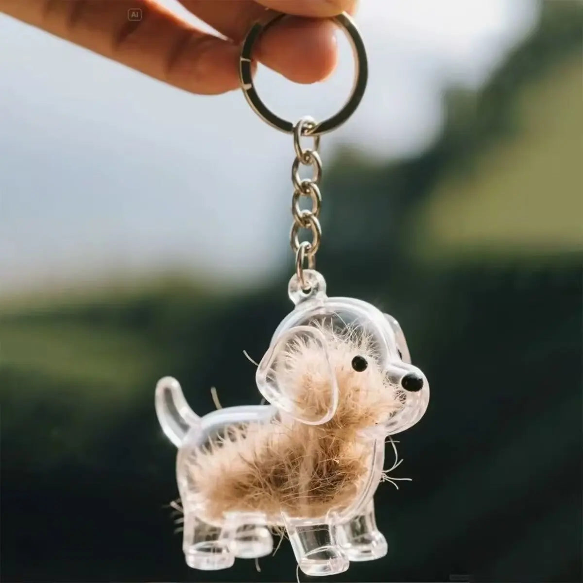 Keychain - Pet Hair - Storage Box - Pendants - Capsule Toy - Dog Hair Capsule - Memorial Pendant - Bag Keychain - Pendants - Memory Capsule Pendant - Cat Hair Collection - DIY - 1 Piece Wholesale Hub