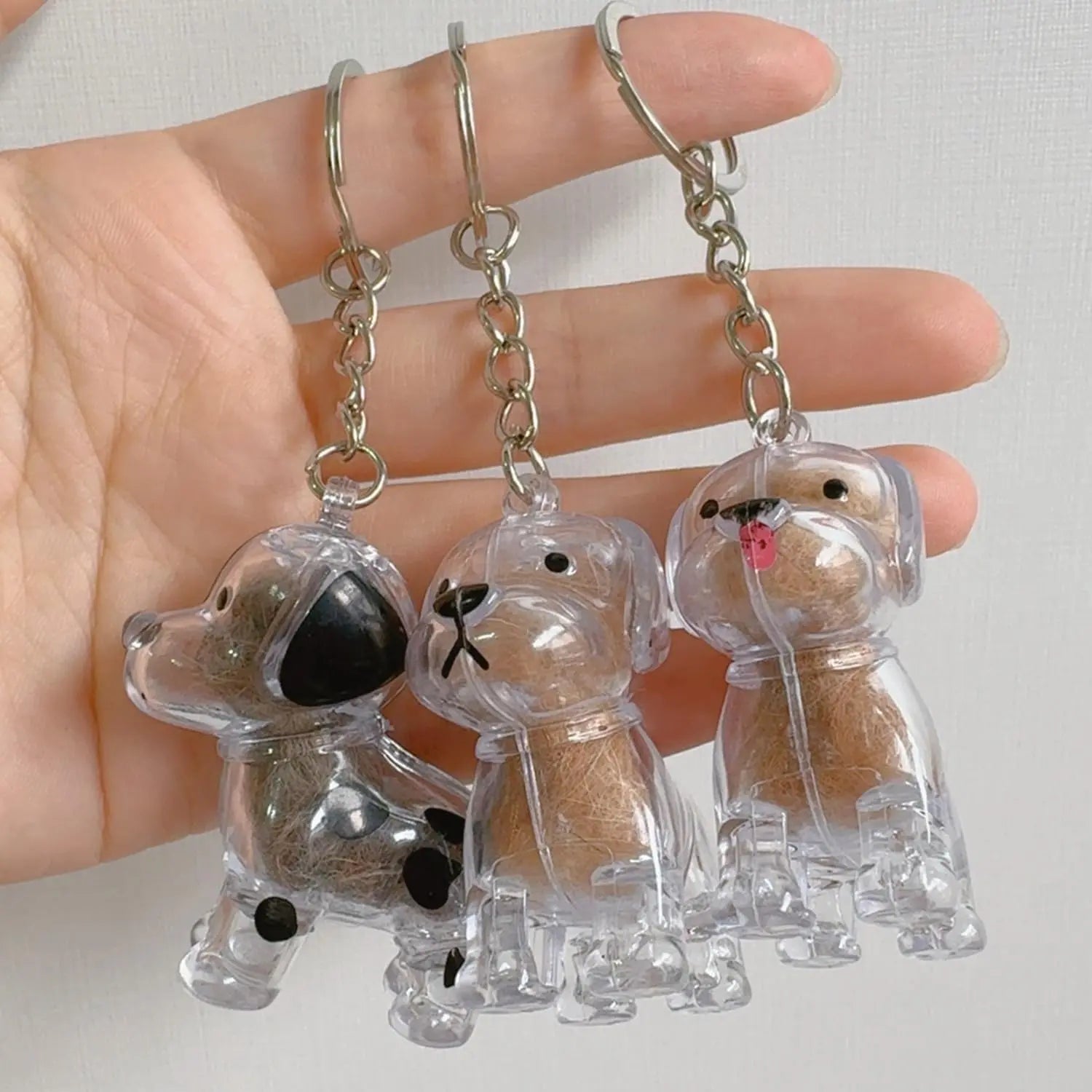 Keychain - Pet Hair - Storage Box - Pendants - Capsule Toy - Dog Hair Capsule - Memorial Pendant - Bag Keychain - Pendants - Memory Capsule Pendant - Cat Hair Collection - DIY - 1 Piece Wholesale Hub