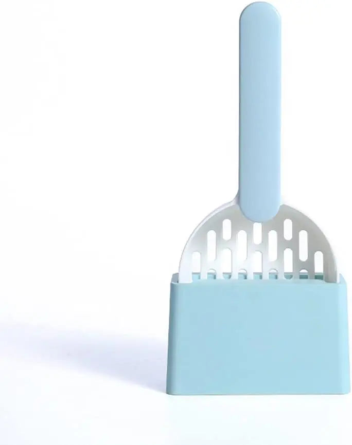 Cat Litter Scoop - Cat Litter Scoop - Cat Litter Scoop - Cat Litter Scoop - Cat Litter Accessories - Cat Litter Scoop with Holder - Cat Toilet Cleaning - Cat Litter Sieve - Cat Litter Scoop - Pet Supplies Cats - Sturdy Plastic Scoop - Blue - 1 Piece Wholesale Hub