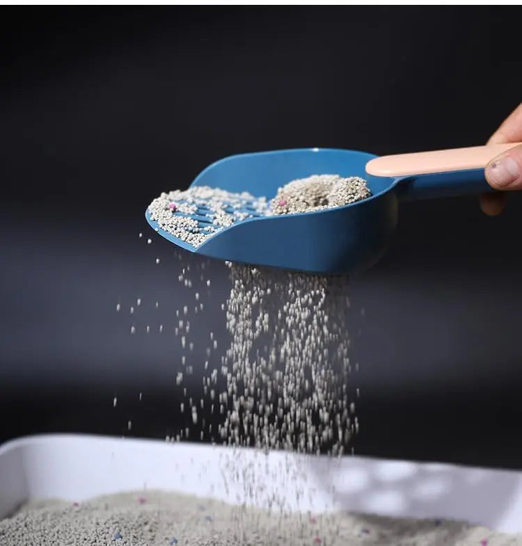 Cat Litter Scoop - Cat Litter Scoop - Cat Litter Scoop - Cat Litter Scoop - Cat Litter Accessories - Cat Litter Scoop with Holder - Cat Toilet Cleaning - Cat Litter Sieve - Cat Litter Scoop - Pet Supplies Cats - Sturdy Plastic Scoop - Blue - 1 Piece Wholesale Hub