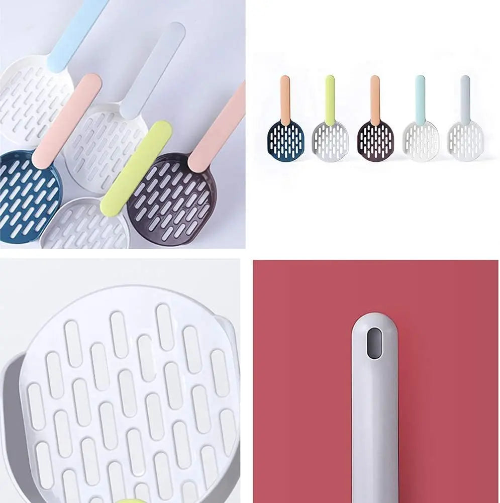 Cat Litter Scoop - Cat Litter Scoop - Cat Litter Scoop - Cat Litter Scoop - Cat Litter Accessories - Cat Litter Scoop with Holder - Cat Toilet Cleaning - Cat Litter Sieve - Cat Litter Scoop - Pet Supplies Cats - Sturdy Plastic Scoop - Green - 1 Piece Wholesale Hub