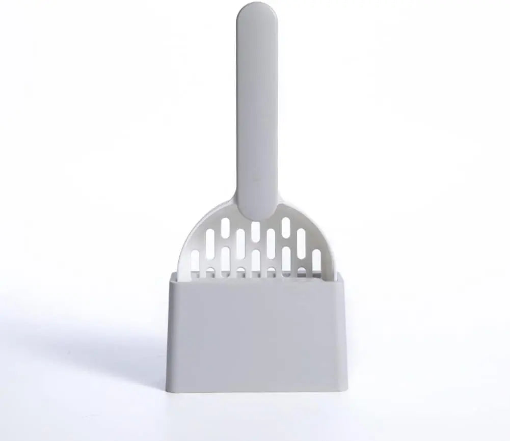 Cat Litter Scoop - Cat Litter Scoop - Cat Litter Scoop - Cat Litter Scoop - Cat Litter Accessories - Cat Litter Scoop with Holder - Cat Toilet Cleaning - Cat Litter Sieve - Cat Litter Scoop - Pet Supplies Cats - Sturdy Plastic Scoop - Gray - 1 Piece Wholesale Hub