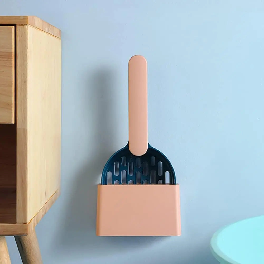 Cat Litter Scoop - Cat Litter Scoop - Cat Litter Scoop - Cat Litter Scoop - Cat Litter Accessories - Cat Litter Scoop with Holder - Cat Toilet Cleaning - Cat Litter Sieve - Cat Litter Scoop - Pet Supplies Cats - Sturdy Plastic Scoop - Gray - 1 Piece Wholesale Hub