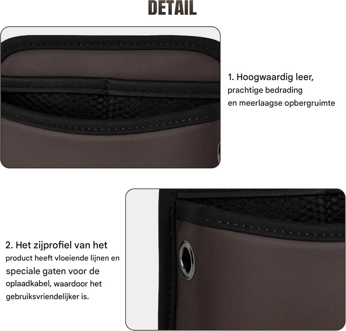 Car storage bag - 18*15*5.5 cm - Car storage bag - Storage - Universal car storage bag - Self-adhesive storage bag - Car essentials - Universal storage accessories for the car seat holder Wholesale Hub