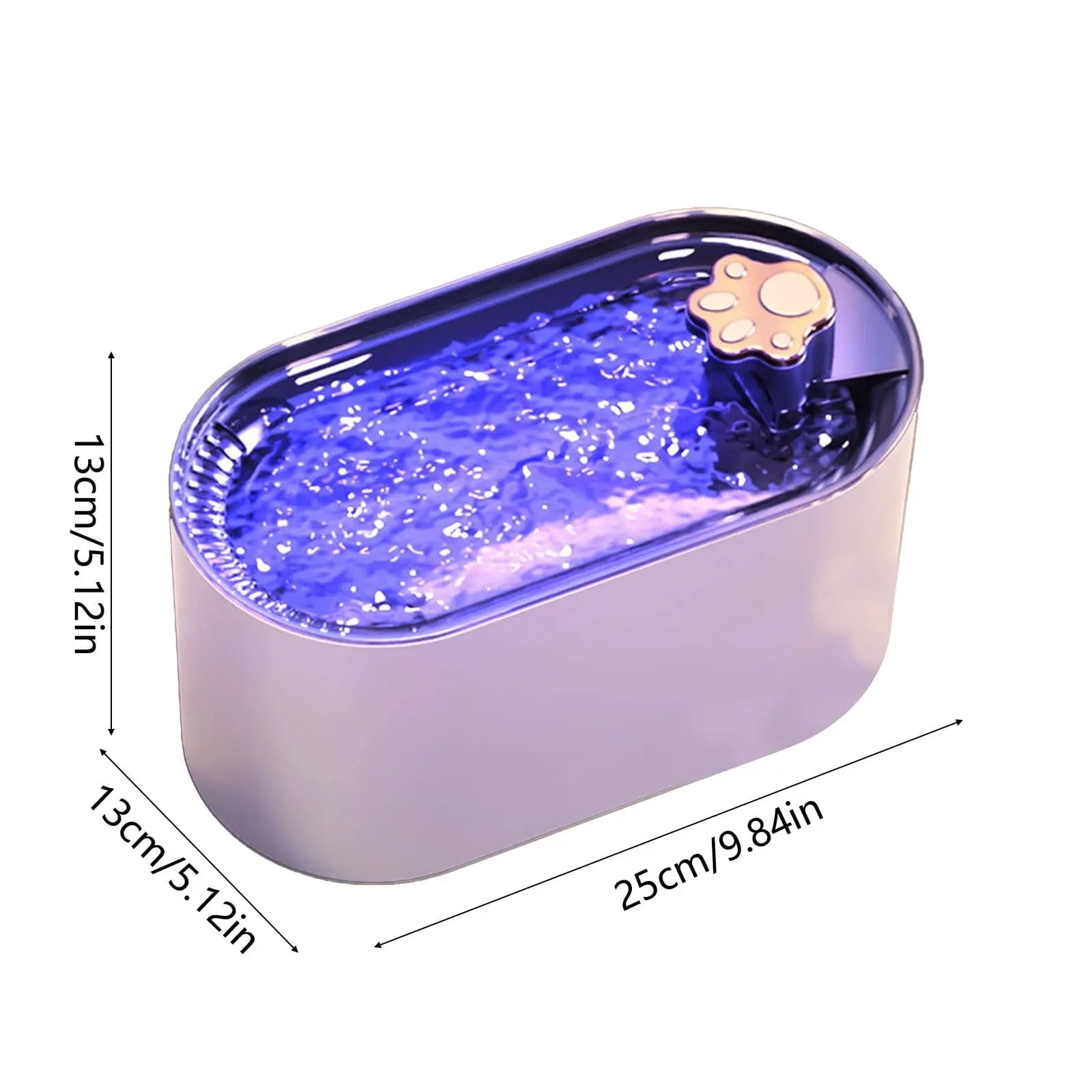 Cats Water Fountains, 3L Automatic Pet Dispenser, Automatic Cats Water Fountains Dog Water Dispenser, Whispers Quiet Cats Fountains Pet Water Fountains, Dog Water Dispenser with LED Light B Wholesale Hub
