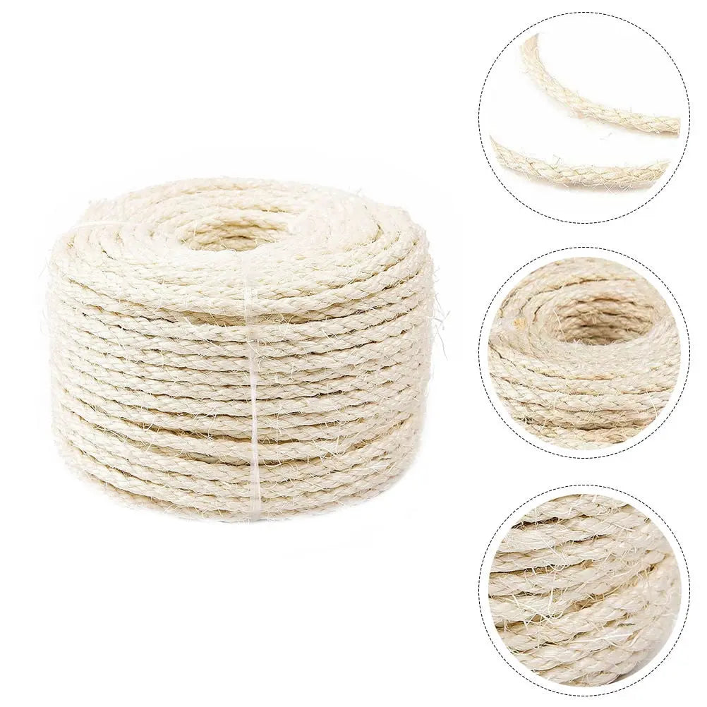 SKISUNO Sisal Rope Cat Scratch Post for Diy Projects 1Pack Natural Wholesale Hub