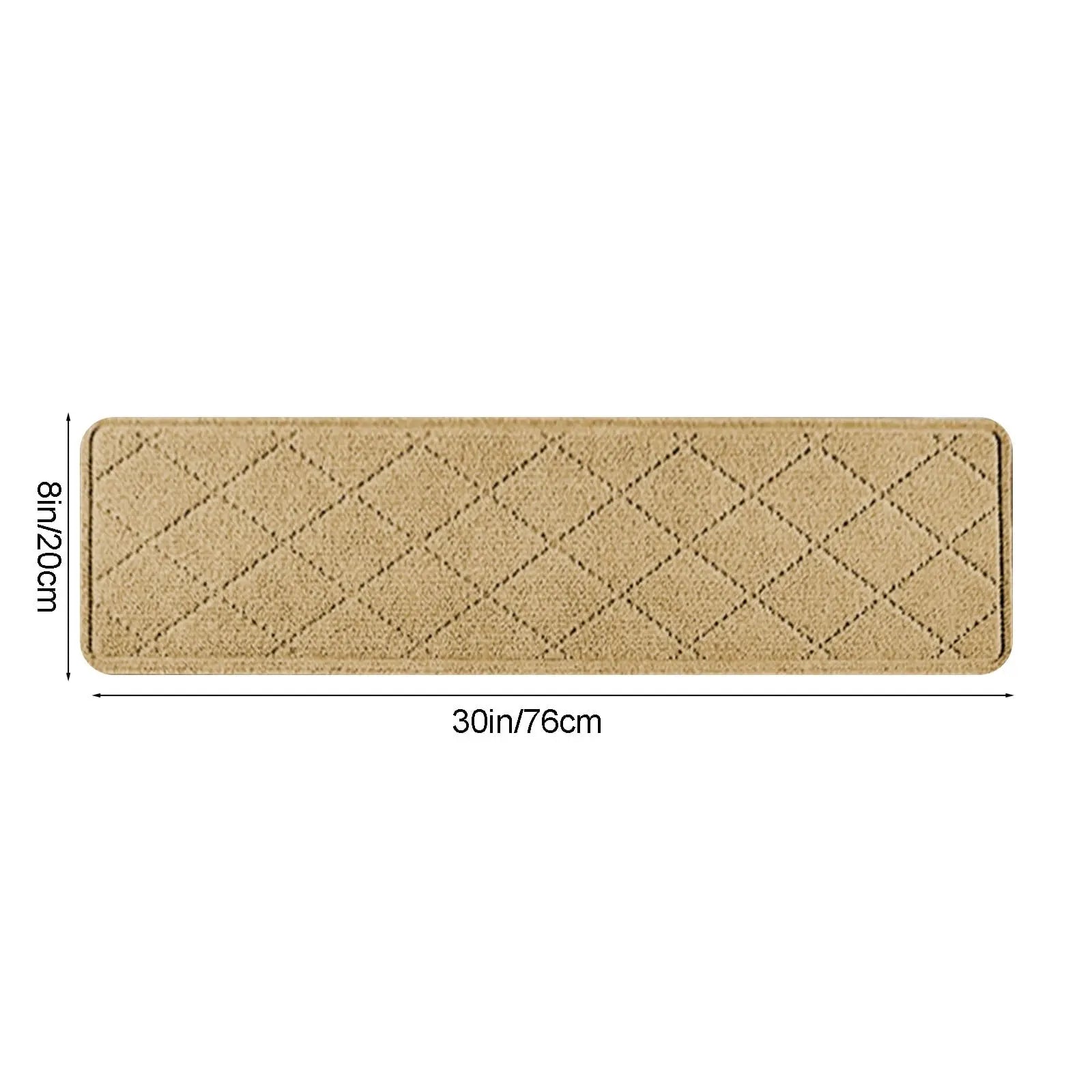 Chmadoxn 4-Piece Non-Slip Stair Treads, Self-Adhesive Striped Carpet Mats, Absorbent & Quiet Step Pads, Can Be Cut to Fit, Washable for Indoor Staircase Safety\u200b\u200b Beige Wholesale Hub