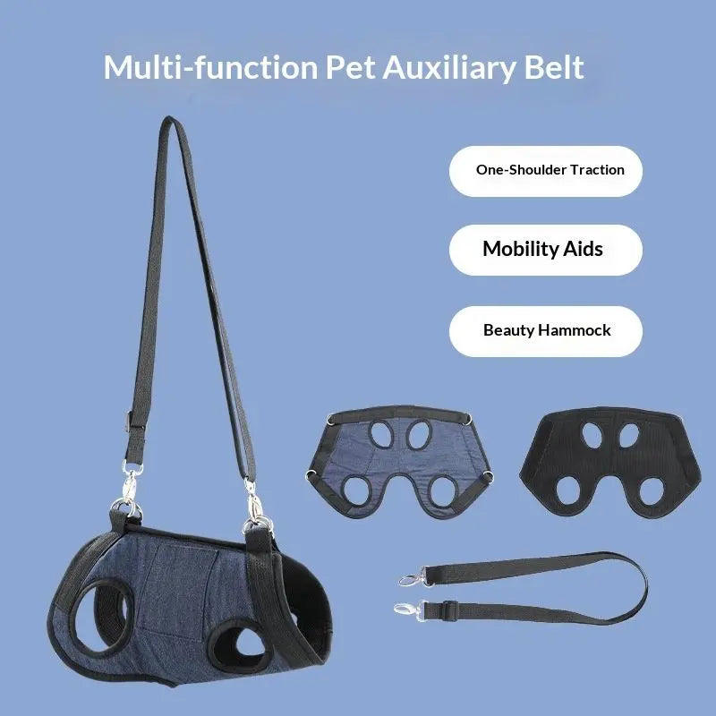 Dog Lift Harness Portable Dog Sling for Small Dogs Hind Leg Support Pet Rehabilitation Lifts Vest Adjustable Harness for Back Legs for Old, Disabled Dogs Walk,S Wholesale Hub
