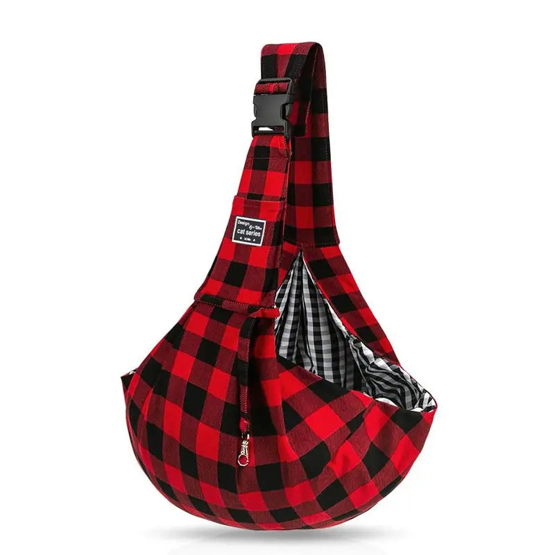 Dog Carrier Sling, Reversible Puppy Carrier Purse with Storage Pocket, Adjustable Hand-Free Dog Sling Carrier Pet Tote Bag for Carry Small Dogs and Cats, Travel Safety Harness Wholesale Hub