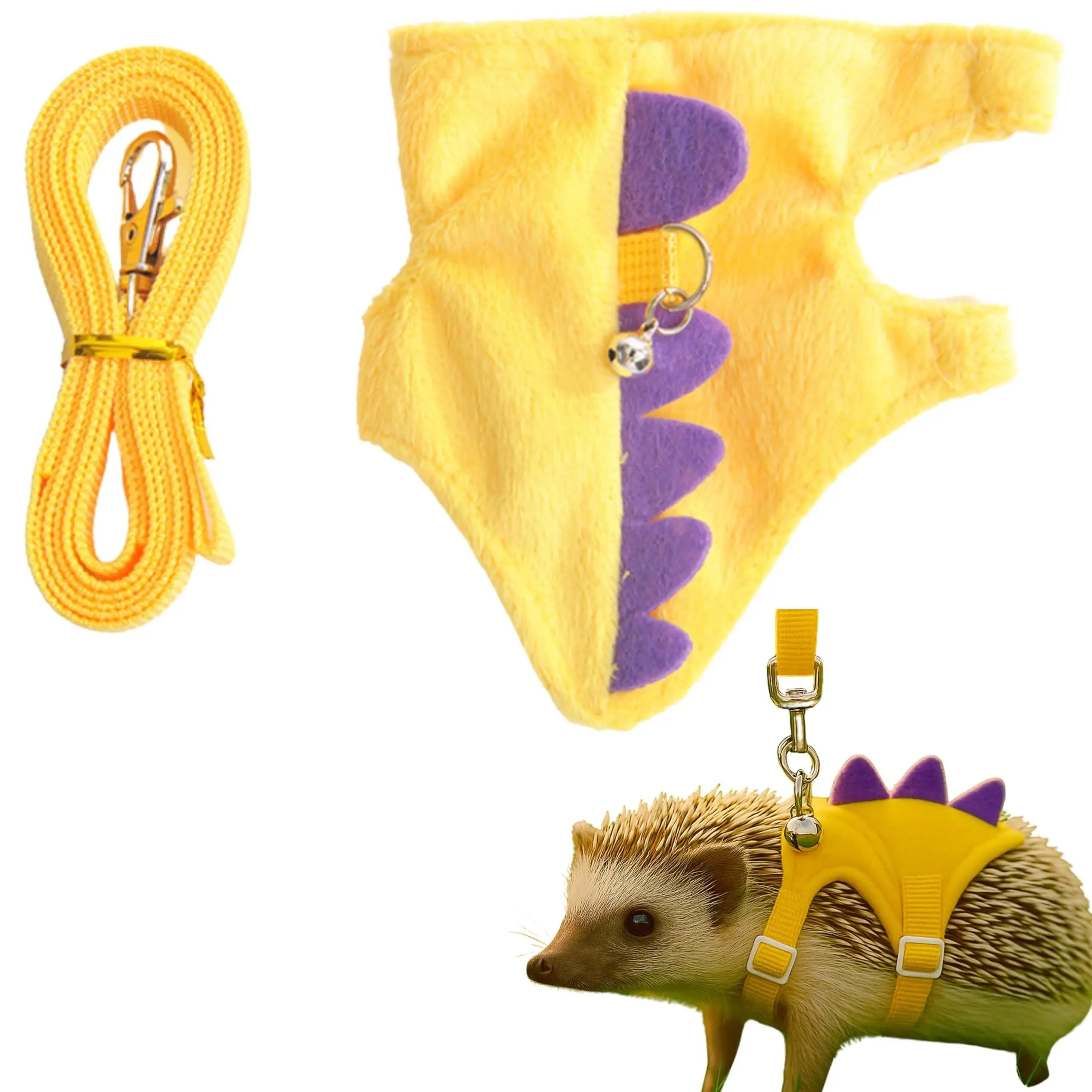 Ferret Harness and Leash Set Small Animals Vest Harness Baby Rabbit Guinea Pig Teacup Chihuahua Mouse and Other Small pet.(Yellow ) Wholesale Hub