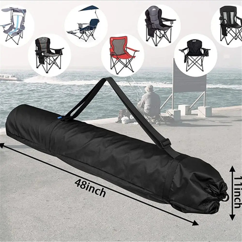 Foldable Camp Chair Replacement Bag Carrying Bag Large Mouth Bag with Shoulder Strap for Outdoor Camping, Heavy Duty Large Storage Folding Chair Bag 48 inches (Chair is not Included) Wholesale Hub