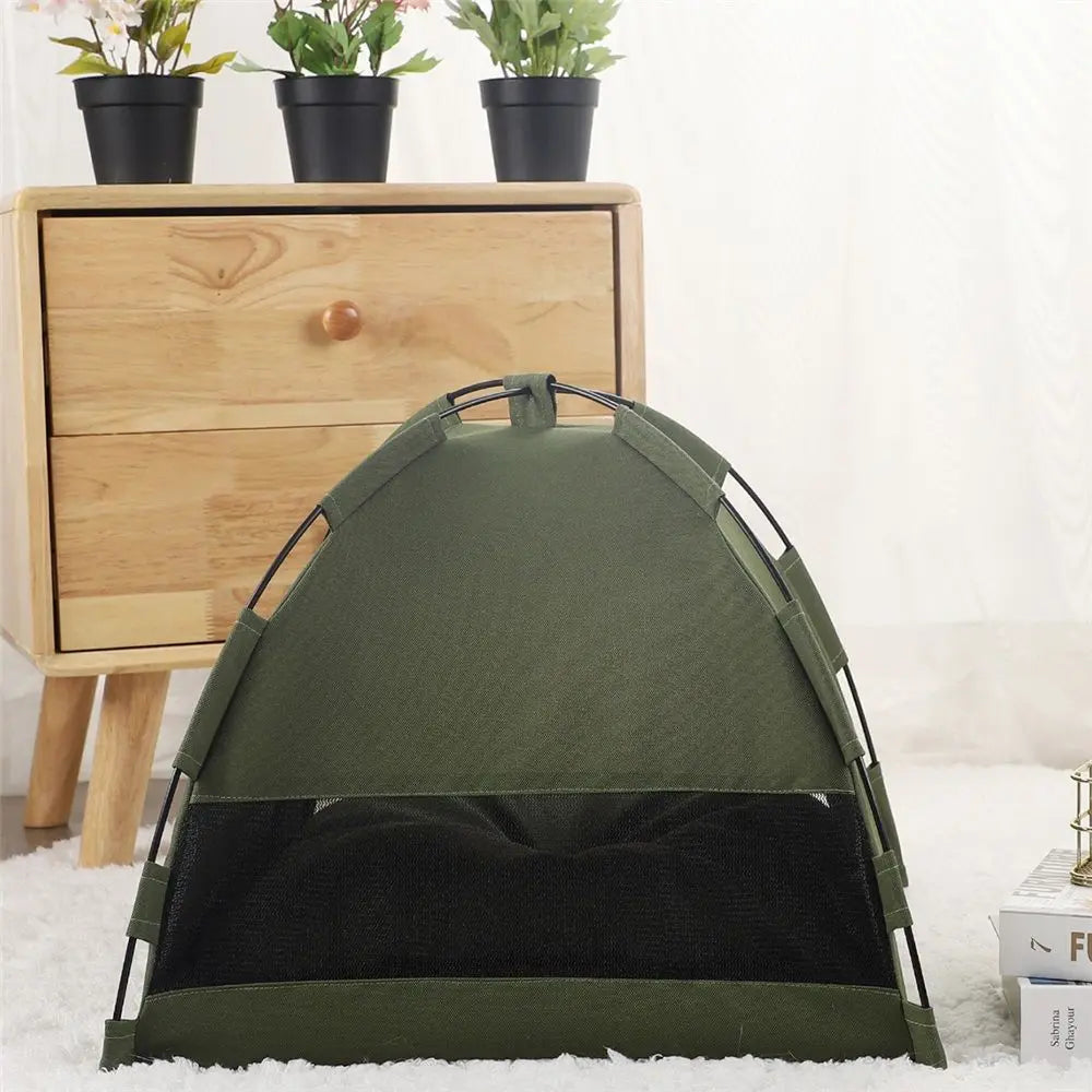 Cat Bed for Indoor Cats, Cat Houses, pet beds for cat and Small Dogs,Cat Tent, Kitten Bed, Cat Hut, Cat Cave with Removable Washable (Green,Tent only) Wholesale Hub