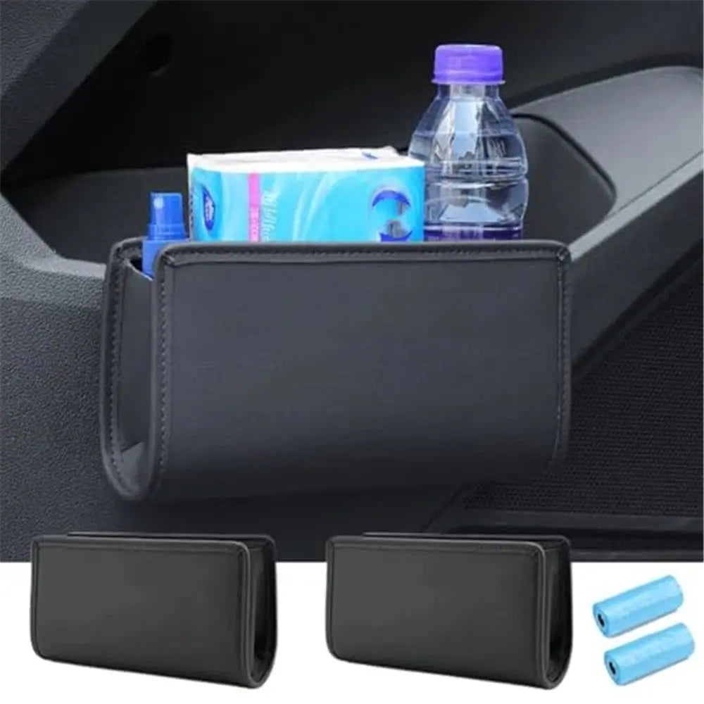 2Pcs Multifunctional Storage Box,Car Trash Can, Auto Door Side Organizer,Large Capacity Storage Bag,Back Seat Storage Pocket, Car Accessories Organizer Box(Style A) Wholesale Hub