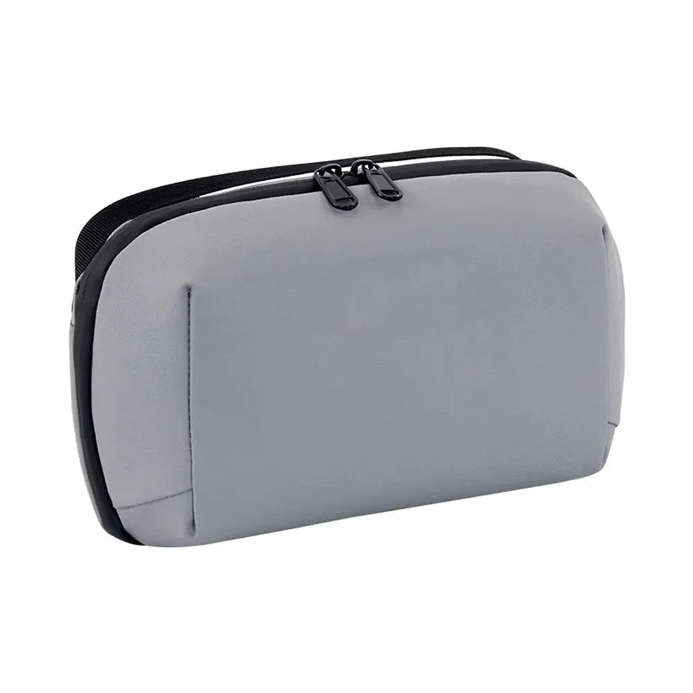 180 ° large opening high- Large Storage Electronics Organizer - Water Resistant, Travel Accessories Sling Bag Makeup Bag, Organizer for Cable Cord Charger - high-end gray thick Wholesale Hub