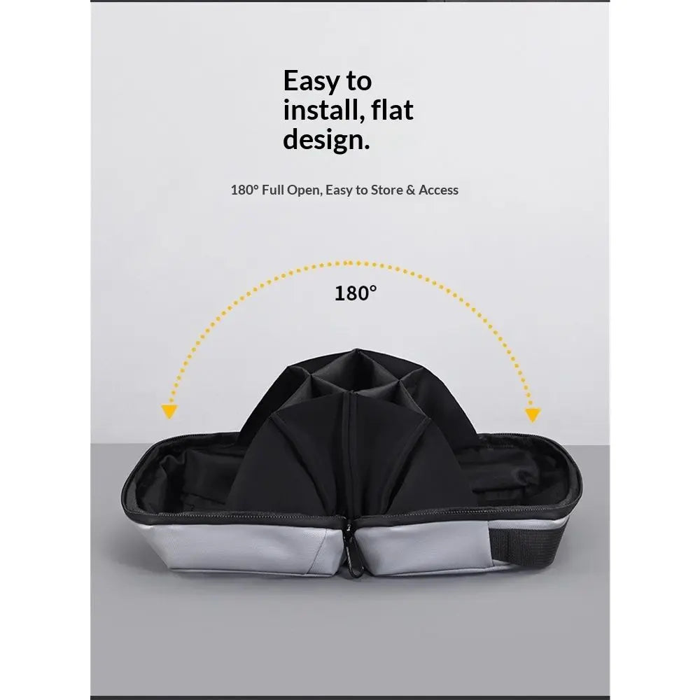 180 ° large opening high- Large Storage Electronics Organizer - Water Resistant, Travel Accessories Sling Bag Makeup Bag, Organizer for Cable Cord Charger - high-end gray thick Wholesale Hub