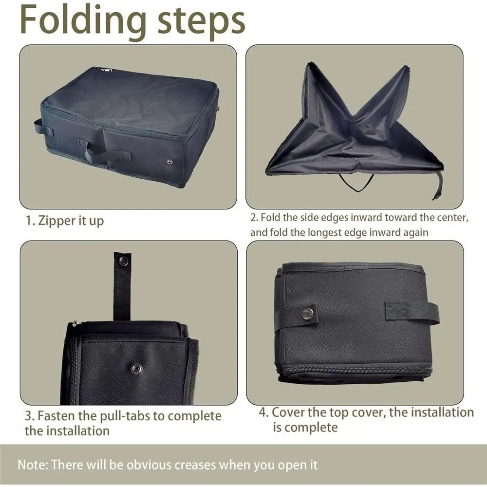 Portable Cat Travel Litter Box, Collapsible Cat Litter Carrier Tray, Waterproof Litter Box for Outdoor Fit Medium Cats and Kitties, Leak-Proof, Sturdy, Lightweight-Black Wholesale Hub