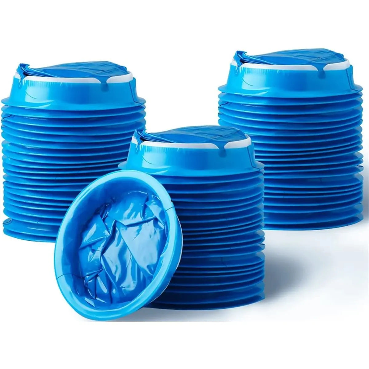 60 Pack Barf Bags Disposable, Portable  Bags, 1000ml High Density Blue, Leak Resistant Perfect for Morning Sickness, Kids, Adults, Pregnant Women, Taxis Drivers, Car Motion Sickness Wholesale Hub