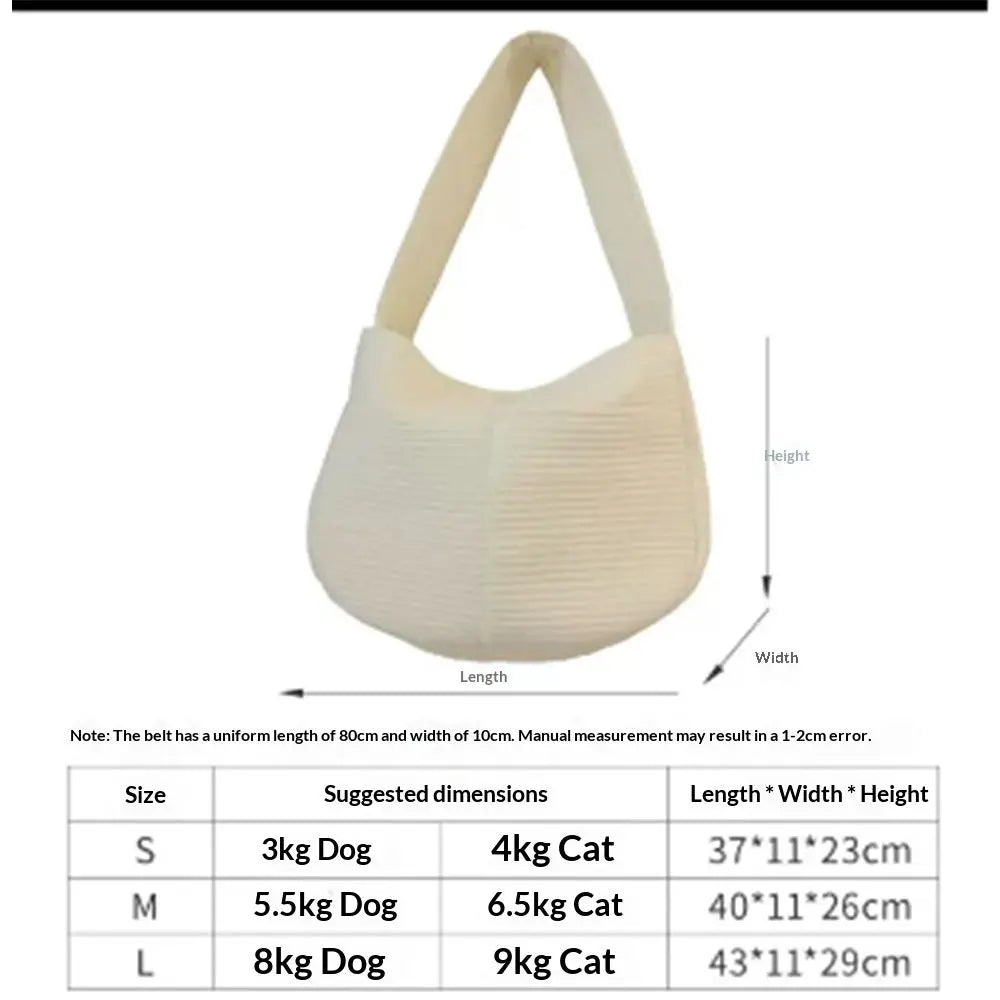 Pet Carrier Bags Large-Capacity Pet Travel Carrier Portable Outdoor Dog Crossbody Bags Pet Carrier Tote for Cats Dogs Outdoor Subway Shopping Hiking Traveling (white, small) Wholesale Hub