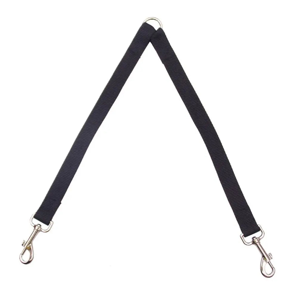 Coupler for Walking Two Medium or Larger Dogs Together,  （Medium length 45 centimeters, width 2.0 centimeters black） Wholesale Hub