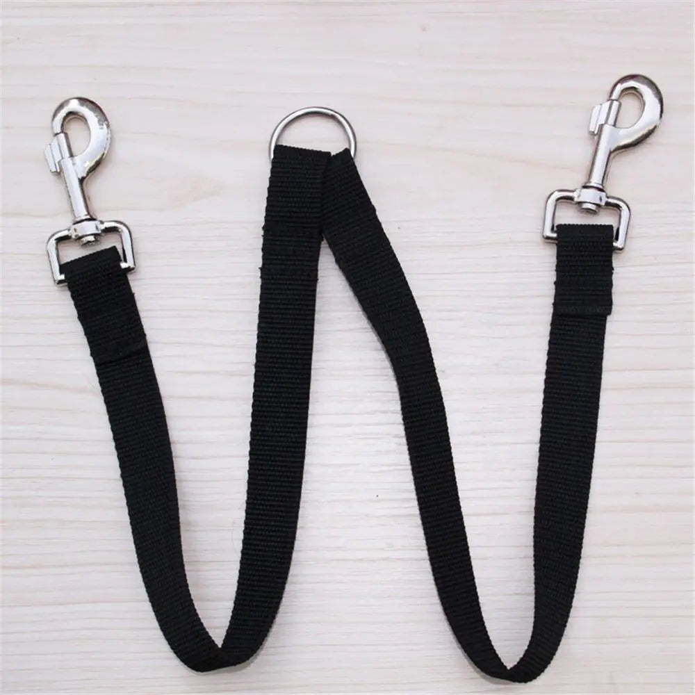 Coupler for Walking Two Medium or Larger Dogs Together,  （Medium length 45 centimeters, width 2.0 centimeters black） Wholesale Hub