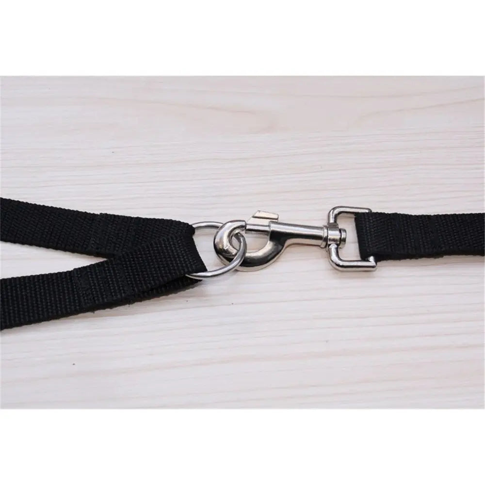 Coupler for Walking Two Medium or Larger Dogs Together,  （Medium length 45 centimeters, width 2.0 centimeters black） Wholesale Hub