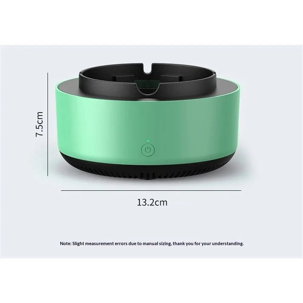 2 in 1 Multifunctional Smokeless Ashtray,Air Purifier Ashtray with Filter, Purifier Ashtrays for Cigarettes Car Indoor (Green) Wholesale Hub