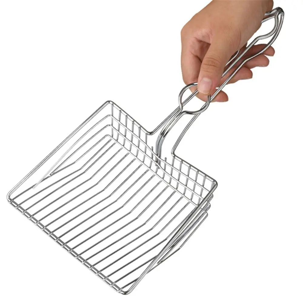 Cat Litter Scoop - Extra Large Heavy Duty Metal Kitty Litter Scoop, Premium Stainless Steel Cat Poop Scooper, Durable Sifting Shovel with Long Handle for Easy Cleanup, Best cat scooper for litter box Wholesale Hub