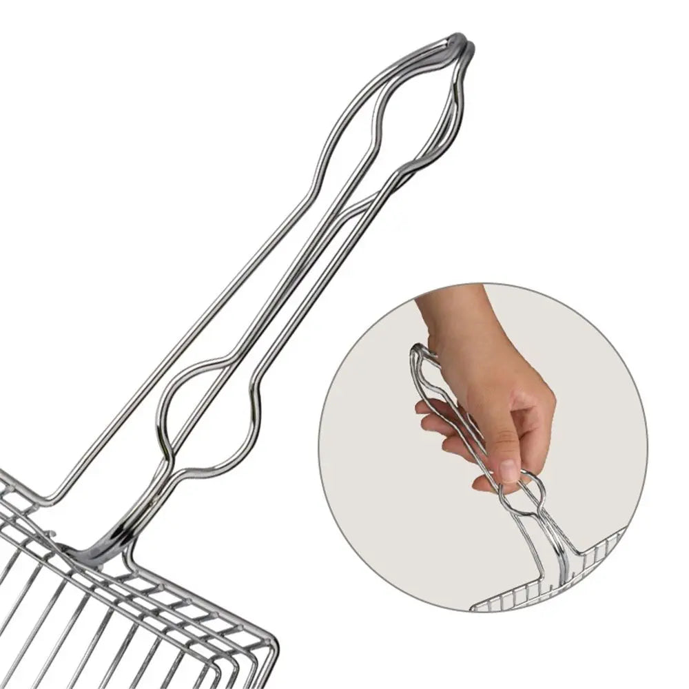 Cat Litter Scoop - Extra Large Heavy Duty Metal Kitty Litter Scoop, Premium Stainless Steel Cat Poop Scooper, Durable Sifting Shovel with Long Handle for Easy Cleanup, Best cat scooper for litter box Wholesale Hub