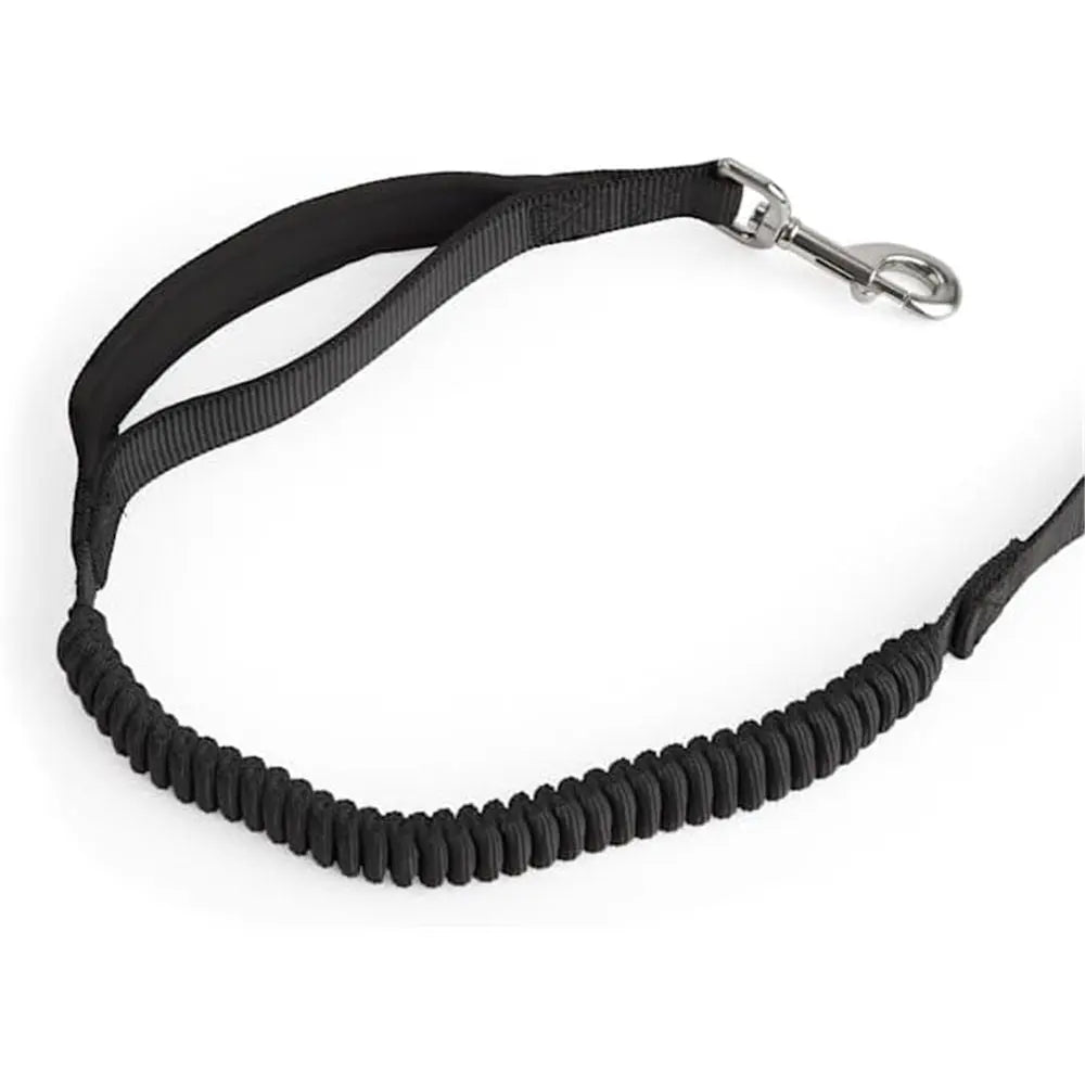 Hands Free Dog Leash for Walking Running with Safety Car Seat Belt Shock Absorbing Bungee Leash with Padded Handle (Black) Wholesale Hub
