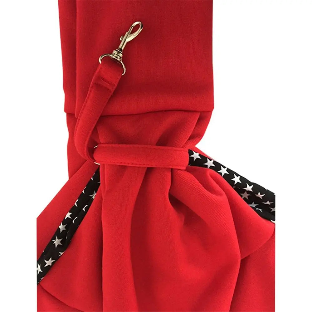 Dog Cat Sling Carrier, Small Dog Carrier, Adjustable Dog Sling, pet bag, Collar Hook for Dog/Cat/(Red) Wholesale Hub