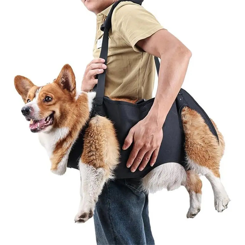 Lift Harness,Full Body Dog Sling Carrier with Handle,Total Body Support for Dogs,Pet Dog Leg Support Sling Adjustable Retractable Breathable Lift Harness (M) Wholesale Hub