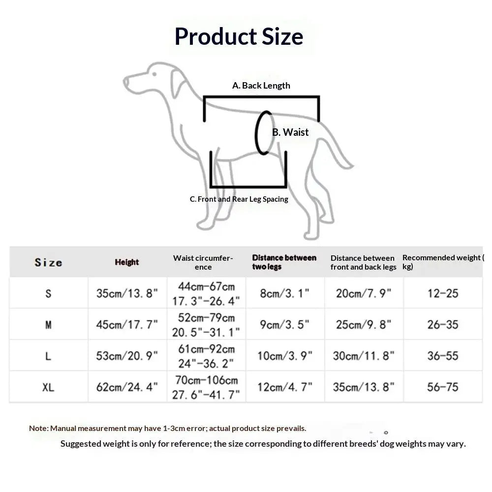 Lift Harness,Full Body Dog Sling Carrier with Handle,Total Body Support for Dogs,Pet Dog Leg Support Sling Adjustable Retractable Breathable Lift Harness (M) Wholesale Hub