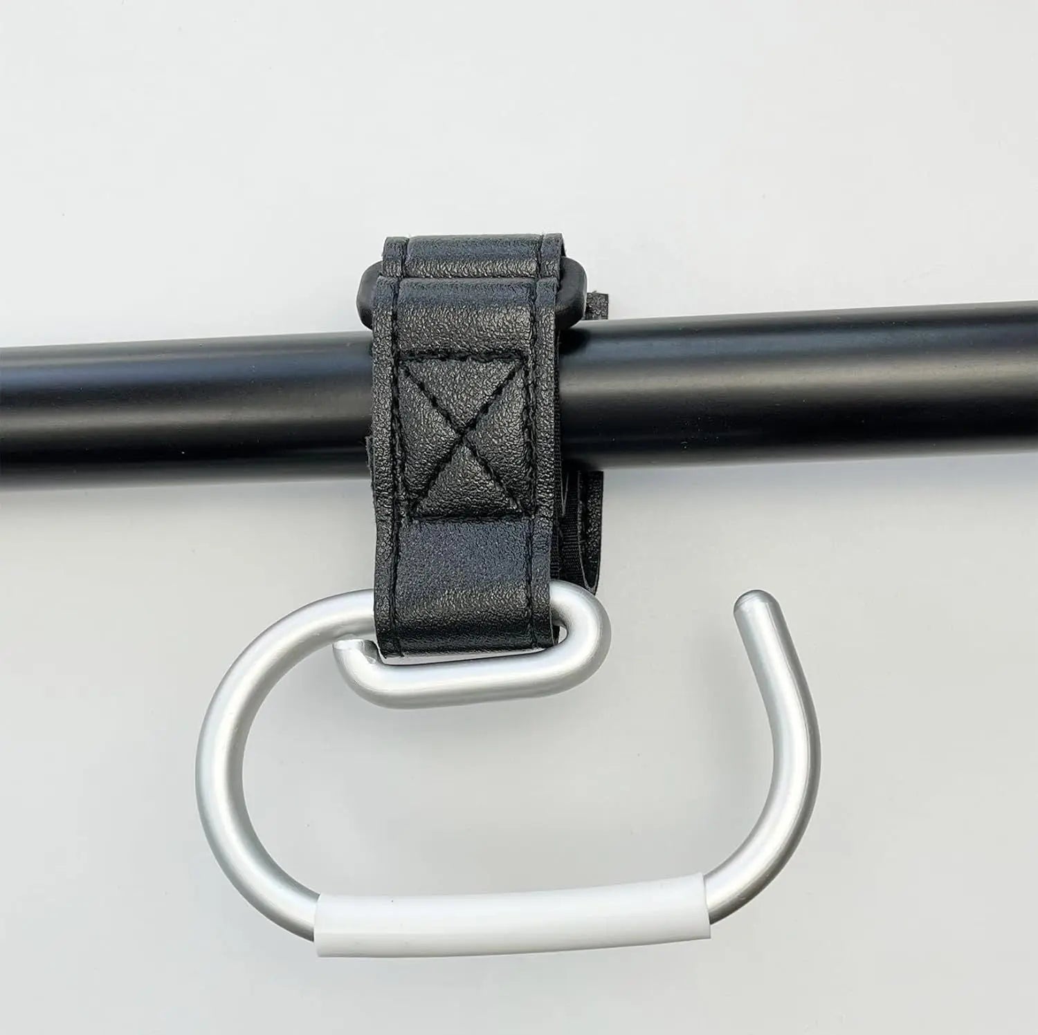 2 Pcs Stroller Hooks, Mommy Stroller Clip and Stroller Accessories Organizer Hook, Brushed Aluminum Hook for Strollers/Walkers/Mobility Scooter/Wheelchair/Rollator(Black) Wholesale Hub