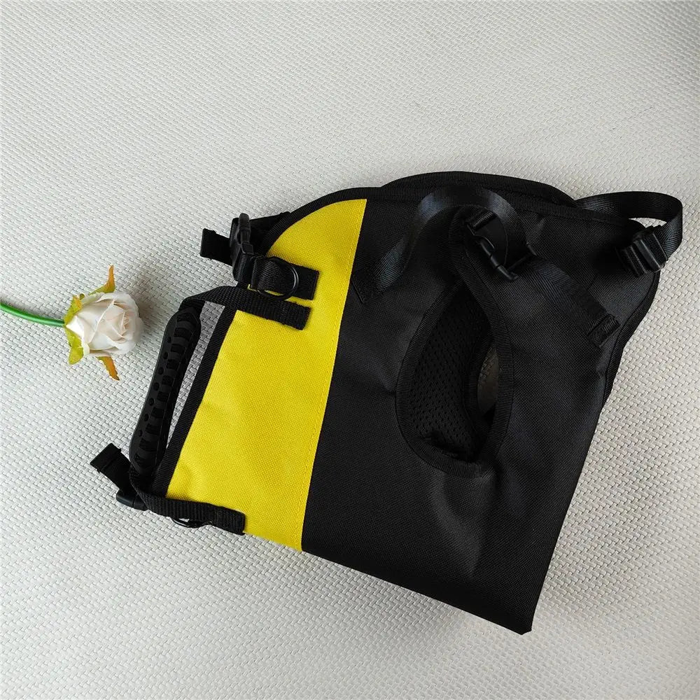 Dog Lift Harness,Adjustable Dog Backpack Carrier for Medium Large Dogs,Full Body Pet Lift Harness,Emergency Pet Backpack for Disabled, Old, Joint Injuries, Loss of Stability Dogs,S (yellow) Wholesale Hub