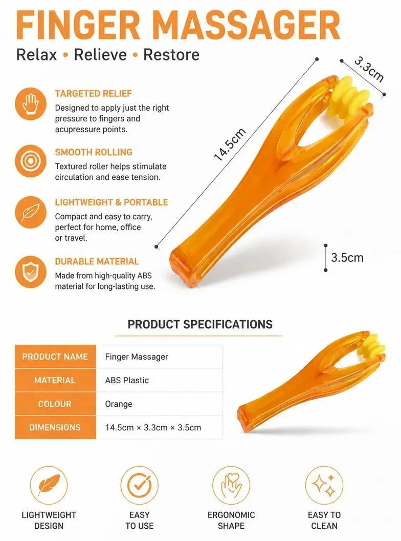 Elastic Finger Roller Massager Hand Fatigue Relief 5Pcs Wholesale Hub