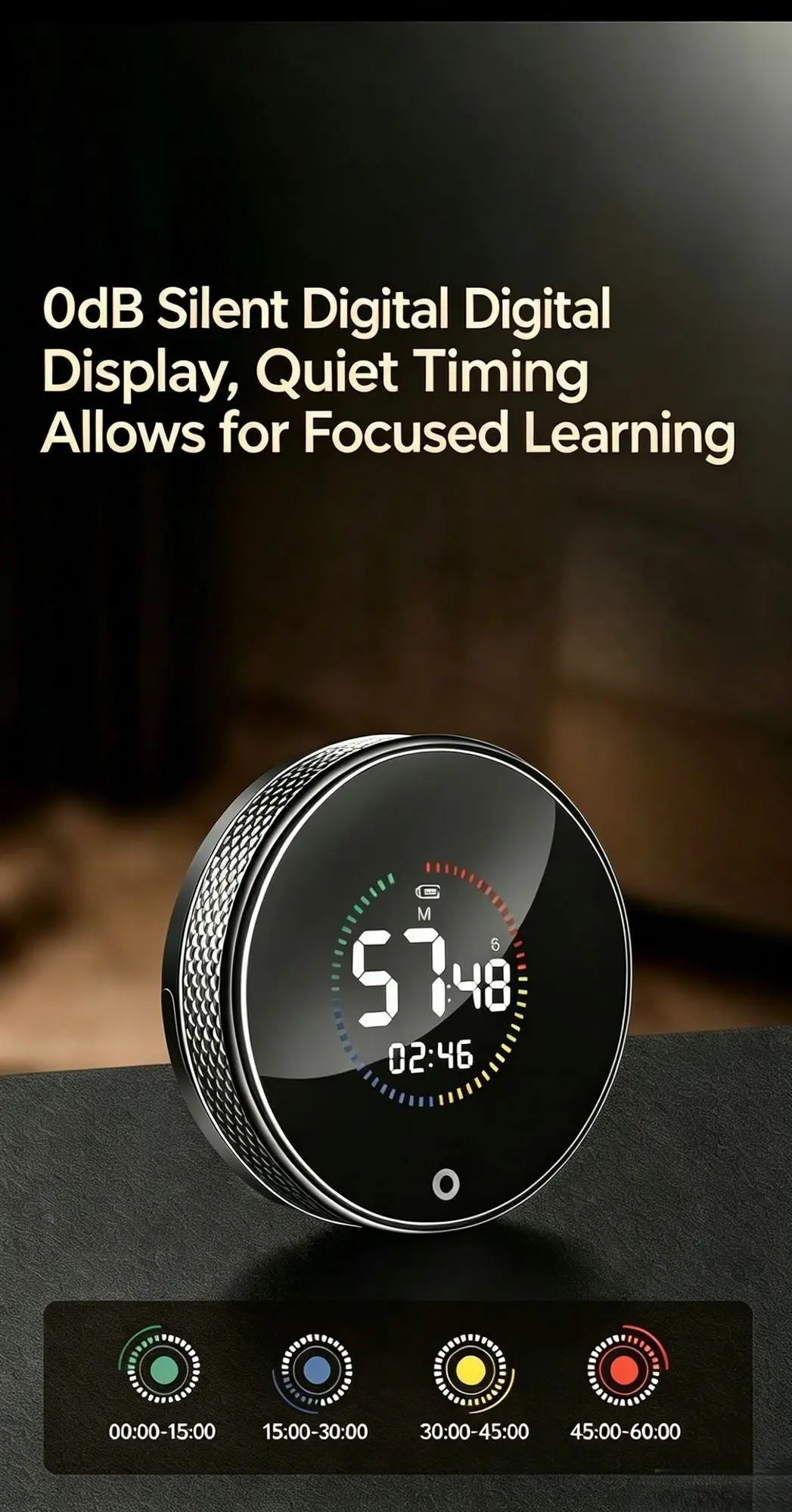 USB Rechargeable Magnetic Rotary Digital Kitchen Timer Wholesale Hub