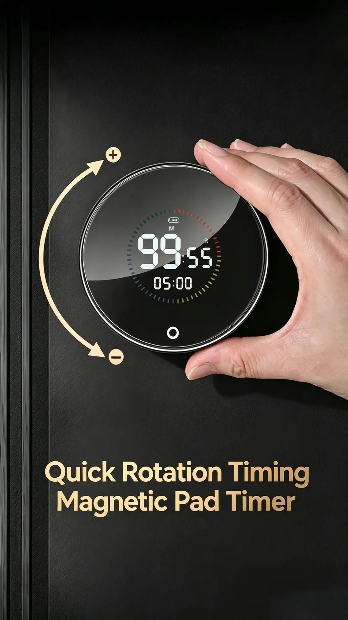 USB Rechargeable Magnetic Rotary Digital Kitchen Timer Wholesale Hub
