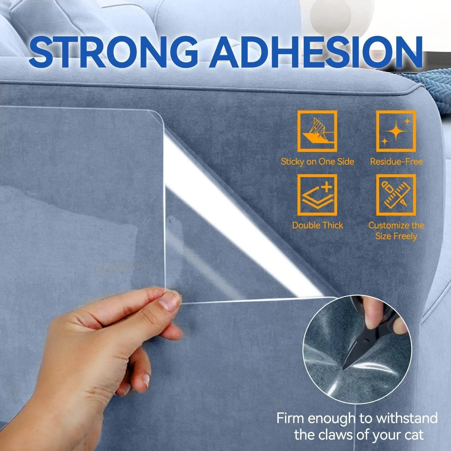 PVC Anti-Scratch Protective Film Self-Adhesive Cut-to-Size Pet Furniture Guard Wholesale Hub