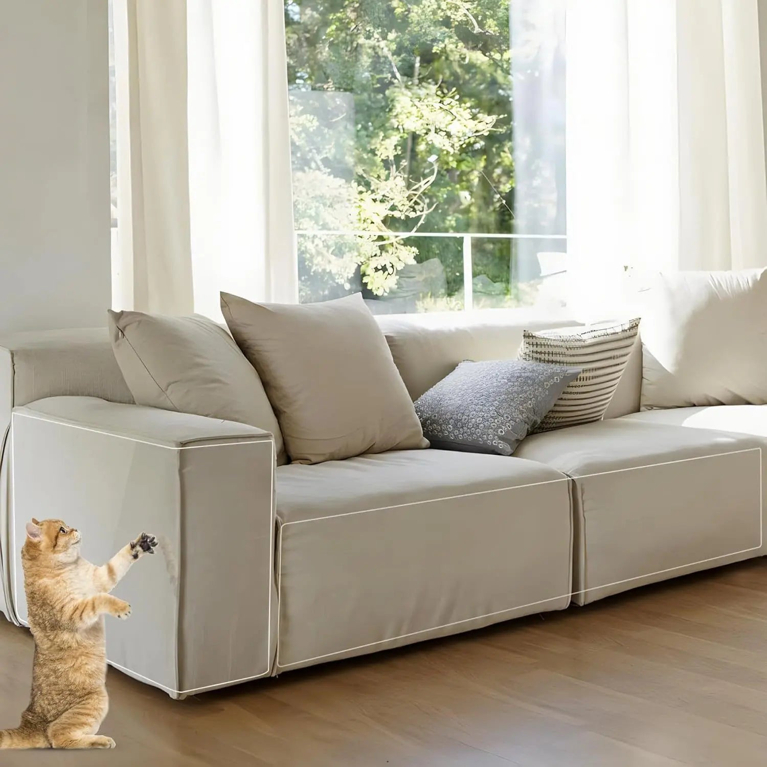 PVC Anti-Scratch Protective Film Self-Adhesive Cut-to-Size Pet Furniture Guard Wholesale Hub