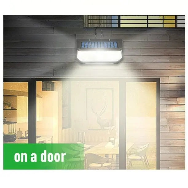 218LED Solar Sensor Wall Light, Smart Light Control, 270° Wide-Angle Illumination, Three Sensing Modes, Energy Saving and Eco-Friendly, No Wiring Installation, Top Choice for Outdoor Security Wholesale Hub