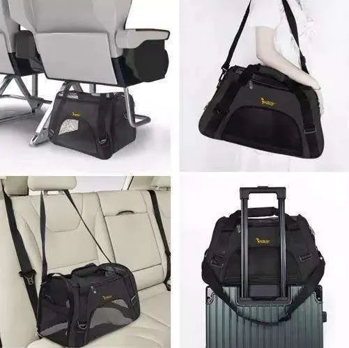 Pet Carrier Transport Bag, Black - Safe and Comfortable for Pets Wholesale Hub