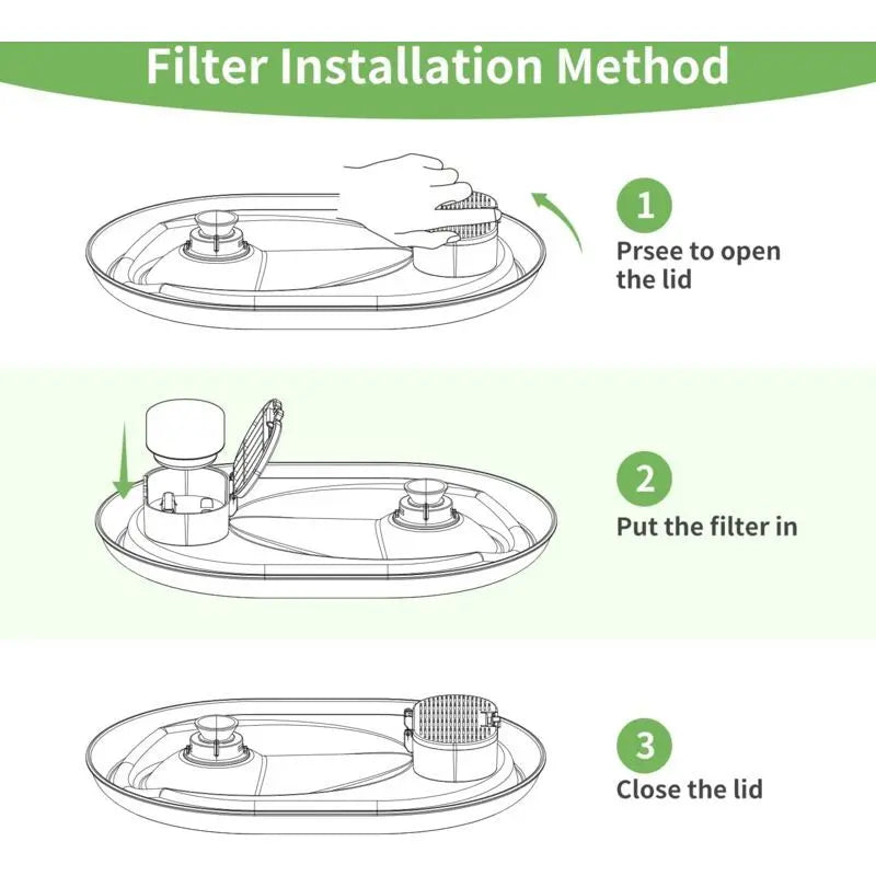16 Pieces Cat Water Fountain Filters and Foam Sponge for 3.2L Stainless Steel Cat Fountains Wholesale Hub