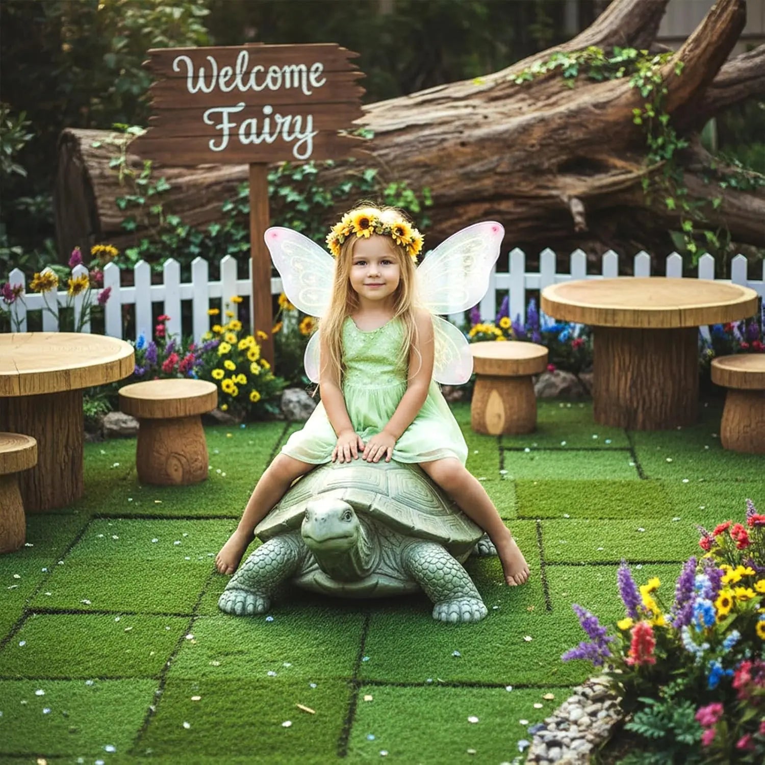 Xindojuz 4 Packs Fake Grass Decor, Artificial Grass for Crafts, Fairy Garden Turf, Diorama Supplies Miniature Lawn Mat, Dollhouse Ornament DIY Decoration Accessories (6" x 6"/15 x 15 cm) Wholesale Hub