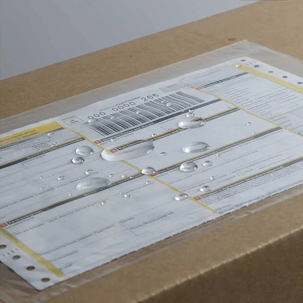 7.5" x 5.5" Packing List Pouches, 100 Pack Shipping Label Envelopes Clear Adhesive Top Loading Packing List Wholesale Hub